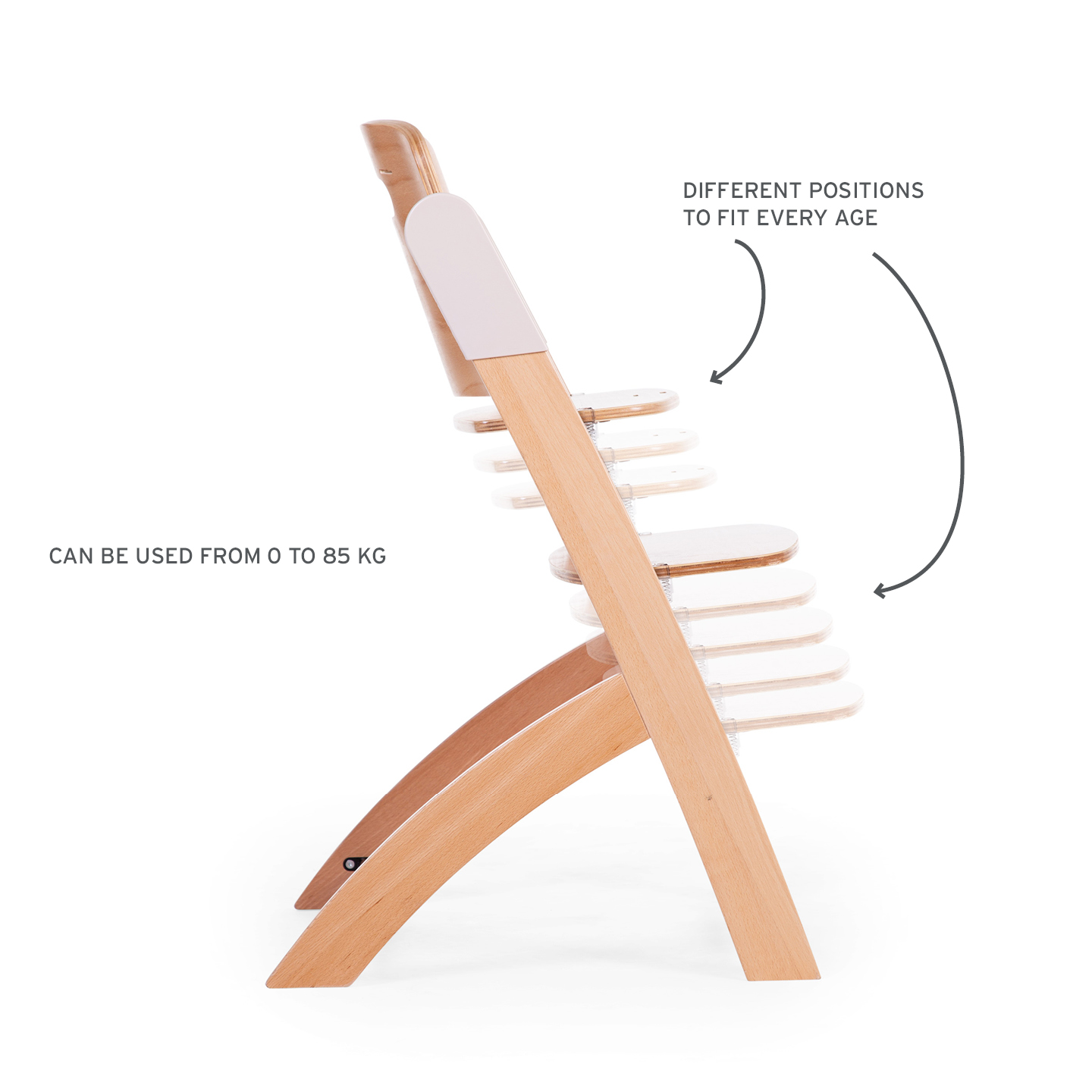 Childhome Evosit High Chair + Feeding Tray